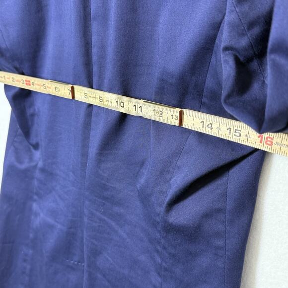 Banana Republic Blazer Jacket Womens 6 Navy Blue Fitted Front Buttons - Picture 5 of 9